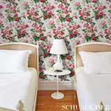 Schumacher Nancy Floral Grisaille Wallpaper - Eade's Wallpaper