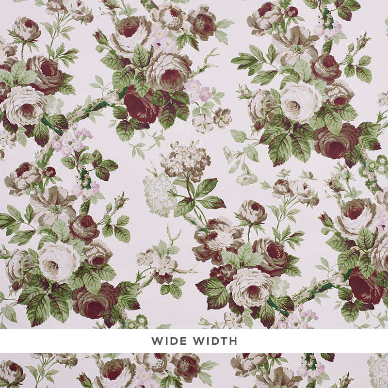 Schumacher Nancy Floral Grisaille Wallpaper - Eade's Wallpaper