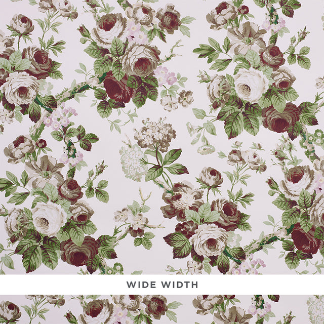 Schumacher Nancy Floral Grisaille Wallpaper - Eade's Wallpaper