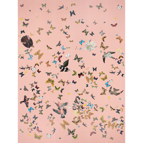 Schumacher Queen'S Flight Panel Set Pink Wallpaper - Eade's Wallpaper