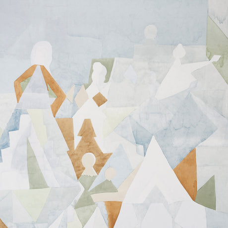 Schumacher Steps Panel Set Sky & Saddle Wallpaper - Eade's Wallpaper