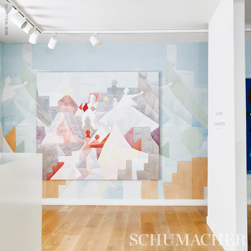 Schumacher Steps Panel Set Sky & Saddle Wallpaper - Eade's Wallpaper