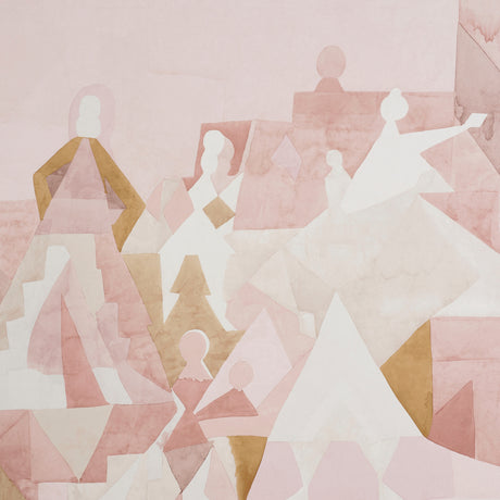 Schumacher Steps Panel Set Rose & Camel Wallpaper - Eade's Wallpaper