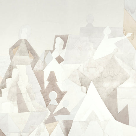Schumacher Steps Panel Set Argil And Stone Wallpaper - Eade's Wallpaper