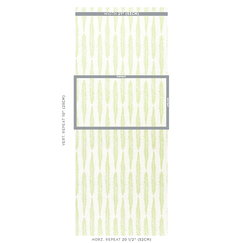 Schumacher Fern Sage Wallpaper