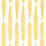 Schumacher Fern Mustard Wallpaper