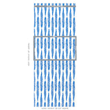 Schumacher Fern Blue Wallpaper