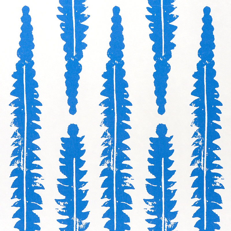 Schumacher Fern Blue Wallpaper