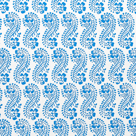 Schumacher Lani Blue Wallpaper - Eade's Wallpaper