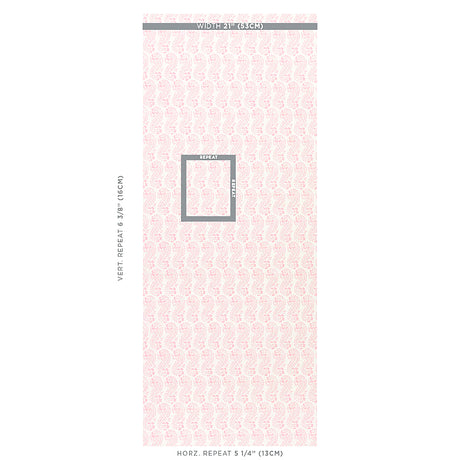 Schumacher Lani Pink Wallpaper - Eade's Wallpaper