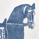 Schumacher Marwari Horse Navy Wallpaper - Eade's Wallpaper