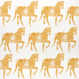 Schumacher Marwari Horse Mustard Wallpaper - Eade's Wallpaper