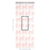 Schumacher Marwari Horse Pink Wallpaper - Eade's Wallpaper