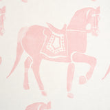 Schumacher Marwari Horse Pink Wallpaper - Eade's Wallpaper