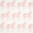 Schumacher Marwari Horse Pink Wallpaper - Eade's Wallpaper