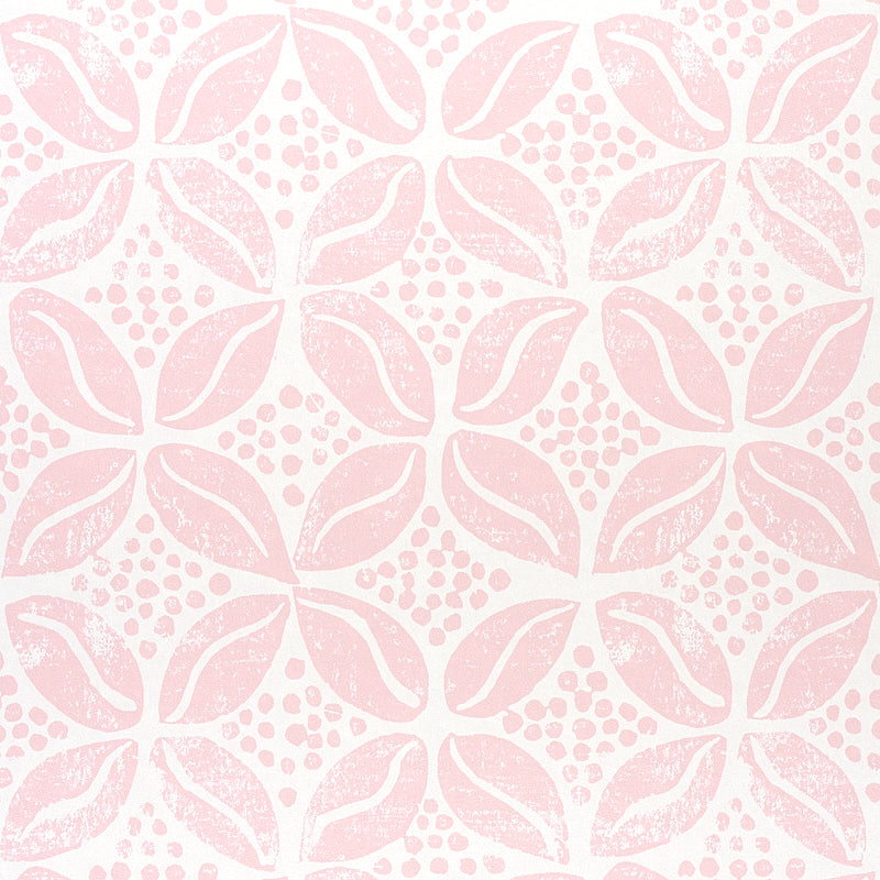 Schumacher Coffee Bean Pink Wallpaper