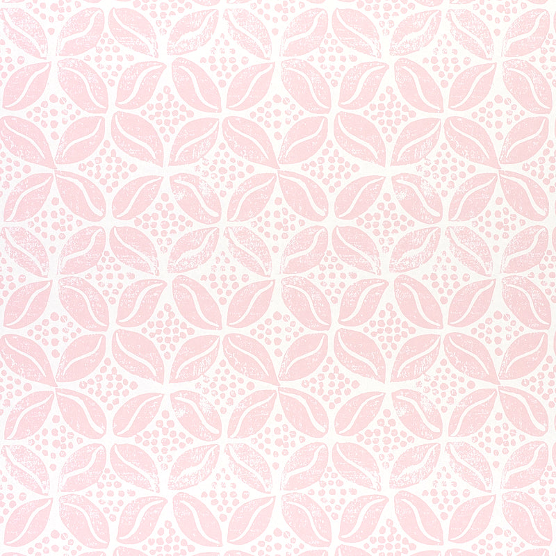 Schumacher Coffee Bean Pink Wallpaper