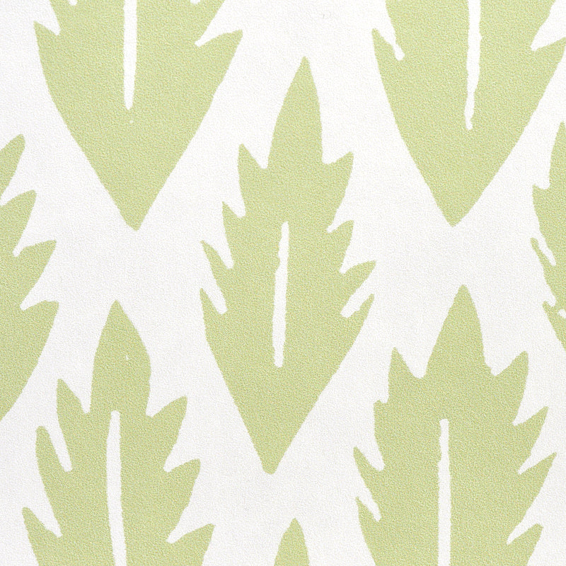 Schumacher Leaf Grass Green Wallpaper - Eade's Wallpaper