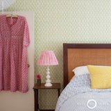 Schumacher Leaf Pink Wallpaper - Eade's Wallpaper