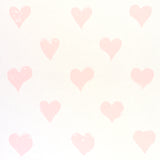 Schumacher Hearts Pink Wallpaper