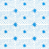 Schumacher Spot & Star Blue Wallpaper - Eade's Wallpaper
