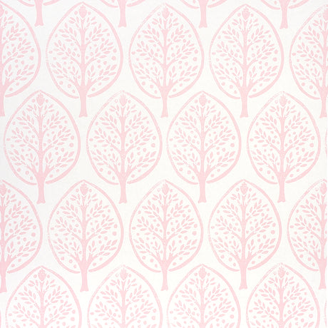 Schumacher Tree Pink Wallpaper - Eade's Wallpaper