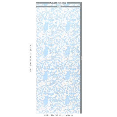 Schumacher Bird & Bee Sky Wallpaper