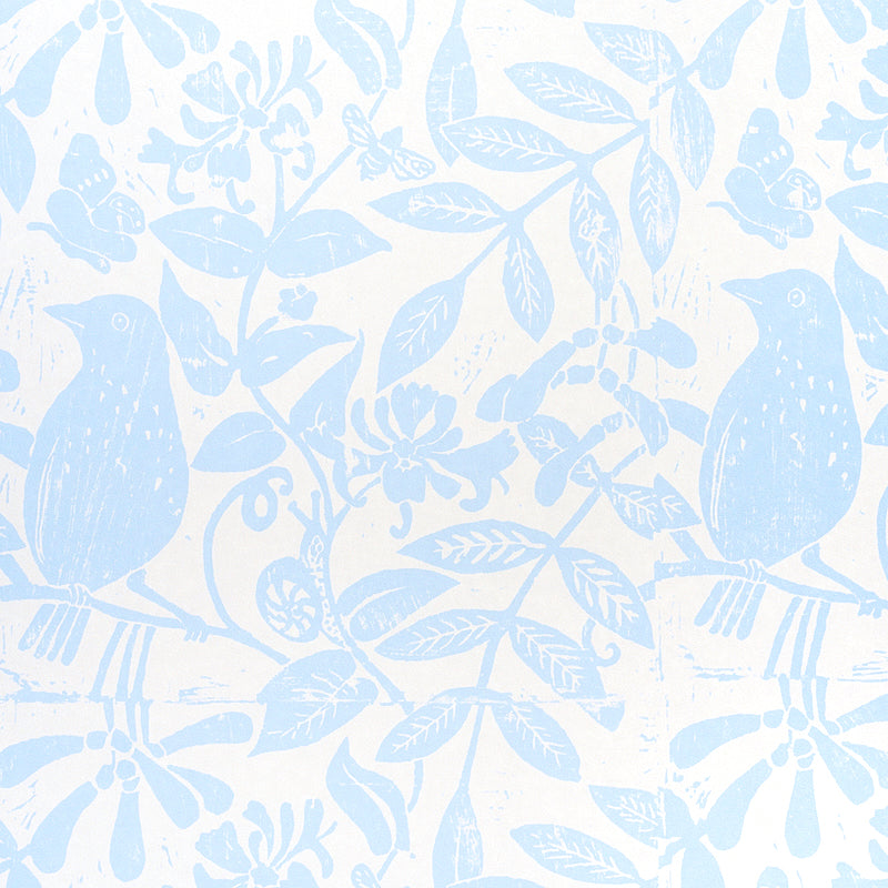 Schumacher Bird & Bee Sky Wallpaper
