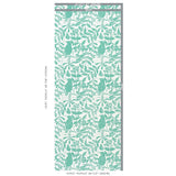 Schumacher Bird & Bee Seaglass Wallpaper