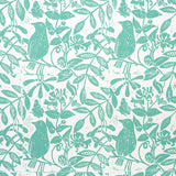 Schumacher Bird & Bee Seaglass Wallpaper