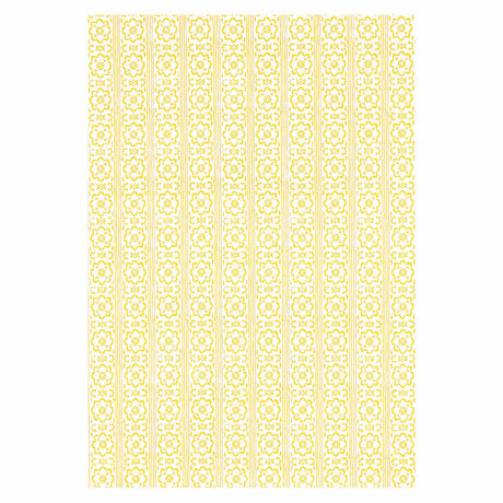 Schumacher Sunda Hand Blocked Print Yellow Wallpaper - Eade's Wallpaper