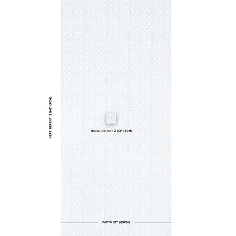 Schumacher Sunda Hand Blocked Print Sky Wallpaper - Eade's Wallpaper