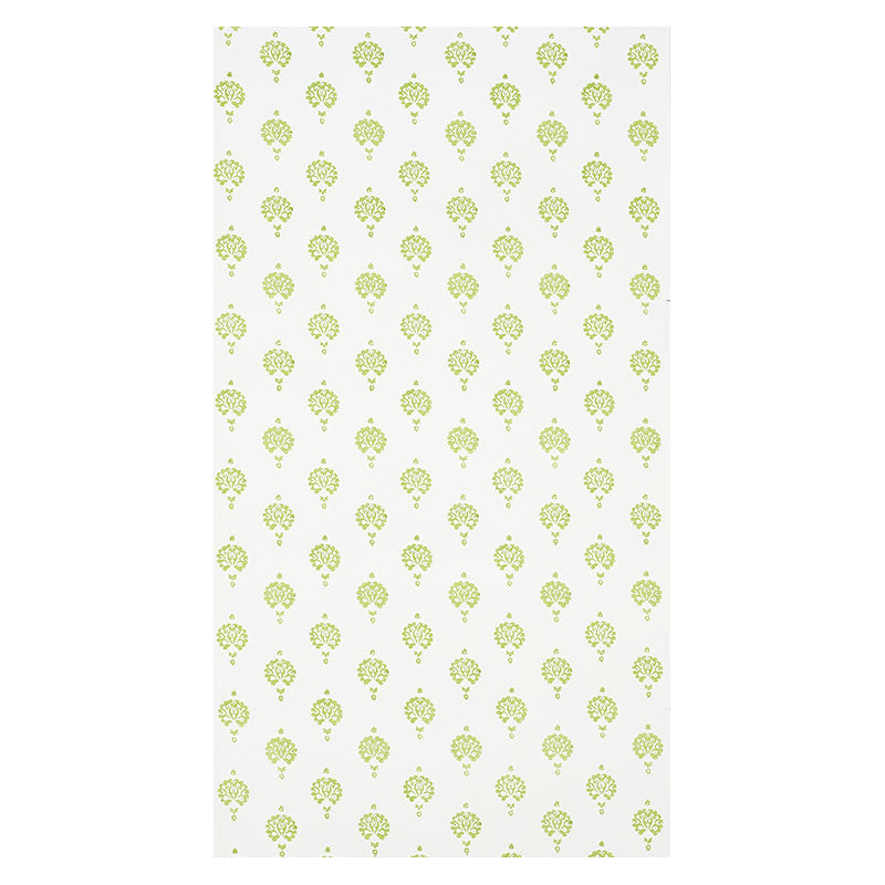 Schumacher Dahlia Hand Blocked Print Leaf Wallpaper