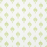Schumacher Dahlia Hand Blocked Print Leaf Wallpaper