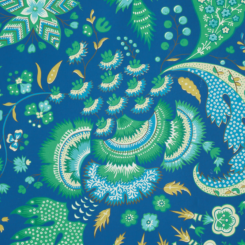 Schumacher Majorelle Blue Wallpaper - Eade's Wallpaper