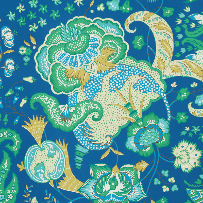 Schumacher Majorelle Blue Wallpaper - Eade's Wallpaper
