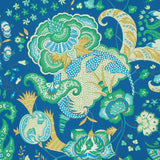 Schumacher Majorelle Blue Wallpaper - Eade's Wallpaper