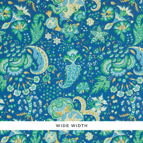 Schumacher Majorelle Blue Wallpaper - Eade's Wallpaper