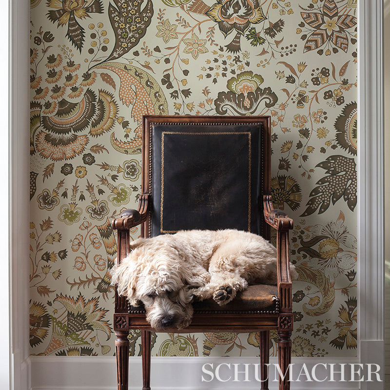 Schumacher Majorelle Red Wallpaper - Eade's Wallpaper