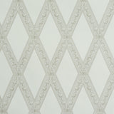 Schumacher Les Losanges Toile Stone Wallpaper - Eade's Wallpaper