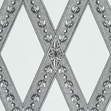 Schumacher Les Losanges Toile Carbon Wallpaper - Eade's Wallpaper