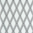 Schumacher Les Losanges Toile Carbon Wallpaper - Eade's Wallpaper