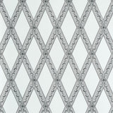 Schumacher Les Losanges Toile Carbon Wallpaper - Eade's Wallpaper