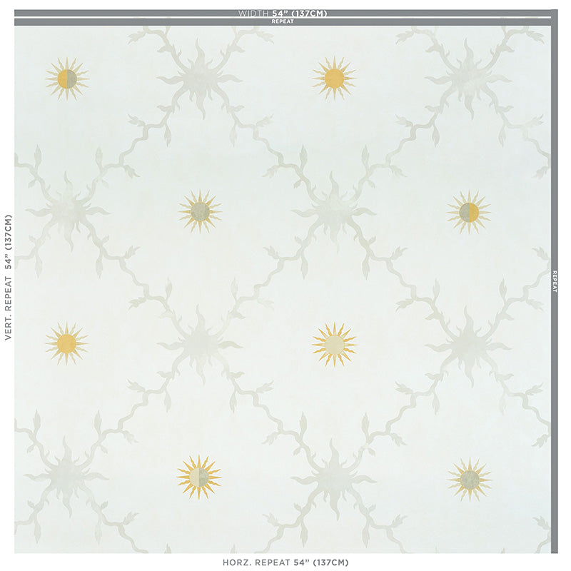 Schumacher Palladio Trellis Neutral Wallpaper - Eade's Wallpaper