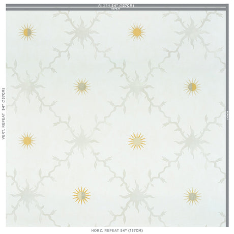 Schumacher Palladio Trellis Neutral Wallpaper - Eade's Wallpaper