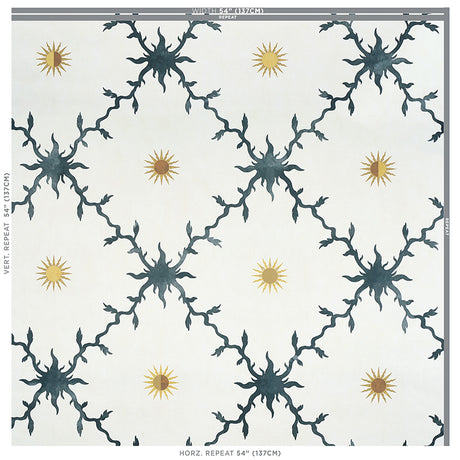 Schumacher Palladio Trellis Black Wallpaper - Eade's Wallpaper