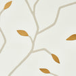 Schumacher 5011380 CYMBELINE in IVORY & GOLD Wallpaper - MIS
