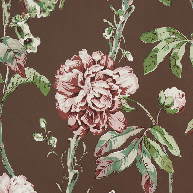 Schumacher 5011402 DAYDREAM in CHOCOLATE Wallpaper - PERENNI