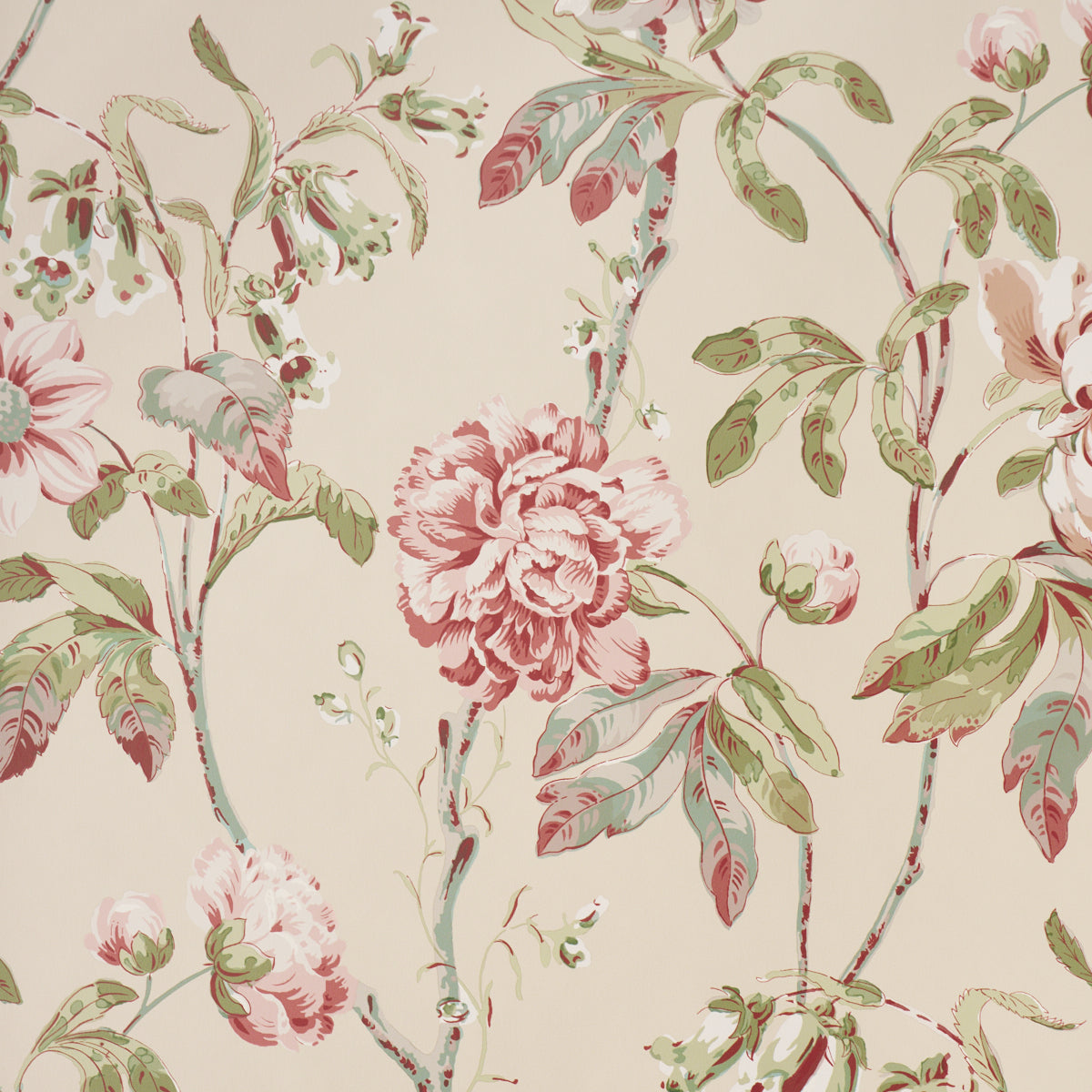 Schumacher 5011404 DAYDREAM in PINK Wallpaper - PERENNIAL FA