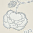 Schumacher 5011410 QUEEN FRUIT in SILVER WHITE Wallpaper - N